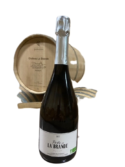 Perle de La Brande 2019 - CHÂTEAU LA BRANDE - AOC Crémant de Bordeaux Blanc Brut