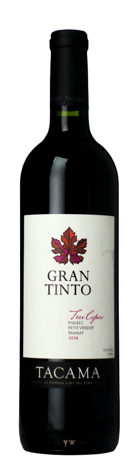 Gran Tinto Tres Cepas 2018 - TACAMA - Vallée d'Ica Pérou